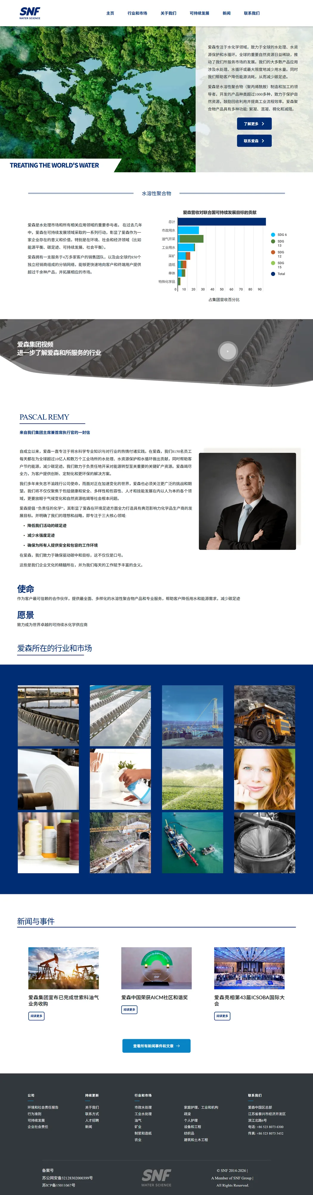 Hébergement et support technique pour le leader mondial des polymères hydrosolubles en Chine